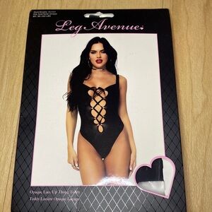 Leg Avenue Lace Up Teddy O/S